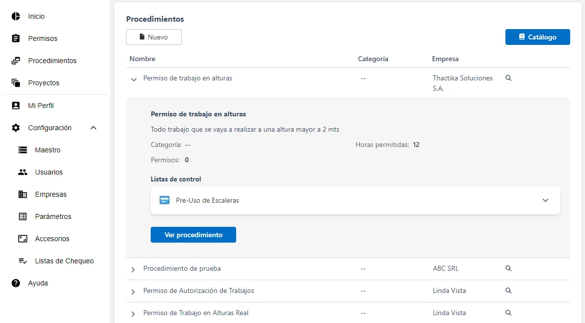 Procedures Thacti-ka